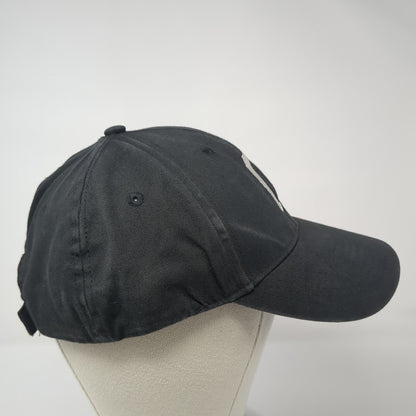 Letter C Strapback Hat Black One Size Adjustable Embroidered 6 Panel