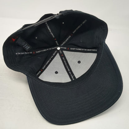 Nike Snapback Hat Black One Size Jordan Jumpman Patch 6 Panel Logo Athletic