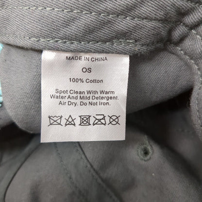 Cheers To The Wiseman Slideback Hat Gray One Size Adjustable Embroidered Cotton