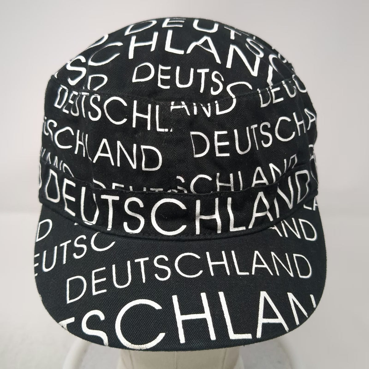 Robin Ruth Army Cap Black White Deutschland One Size Cotton Print Strapback Hat