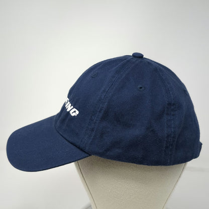 Boeing Baseball Cap Blue White One Size Slideback Embroidered Logo Strap Hat