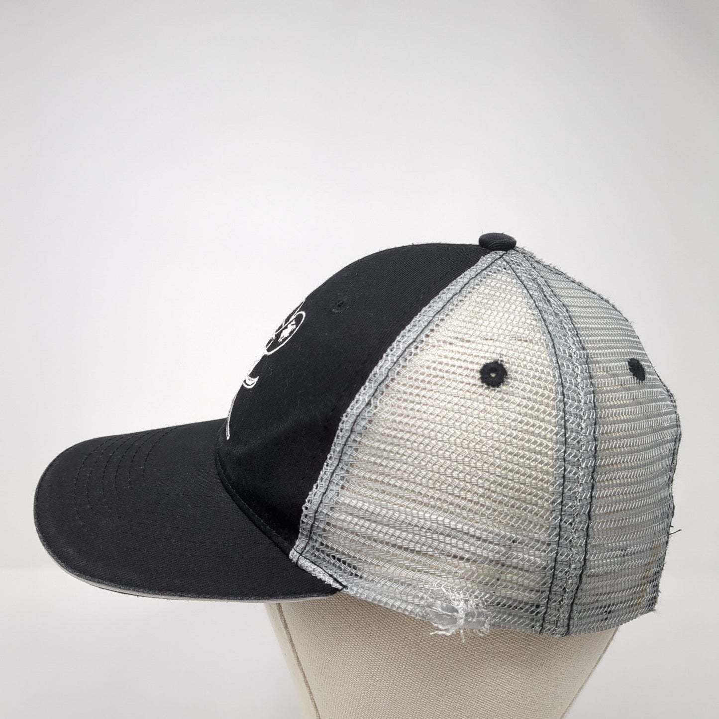 Twisted X Boots Strapback Mesh Back Trucker Hat Embroidered Skull Logo