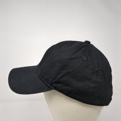 Unbranded Slideback Hat Black One Size 6 Panel Adjustable Blank Solid