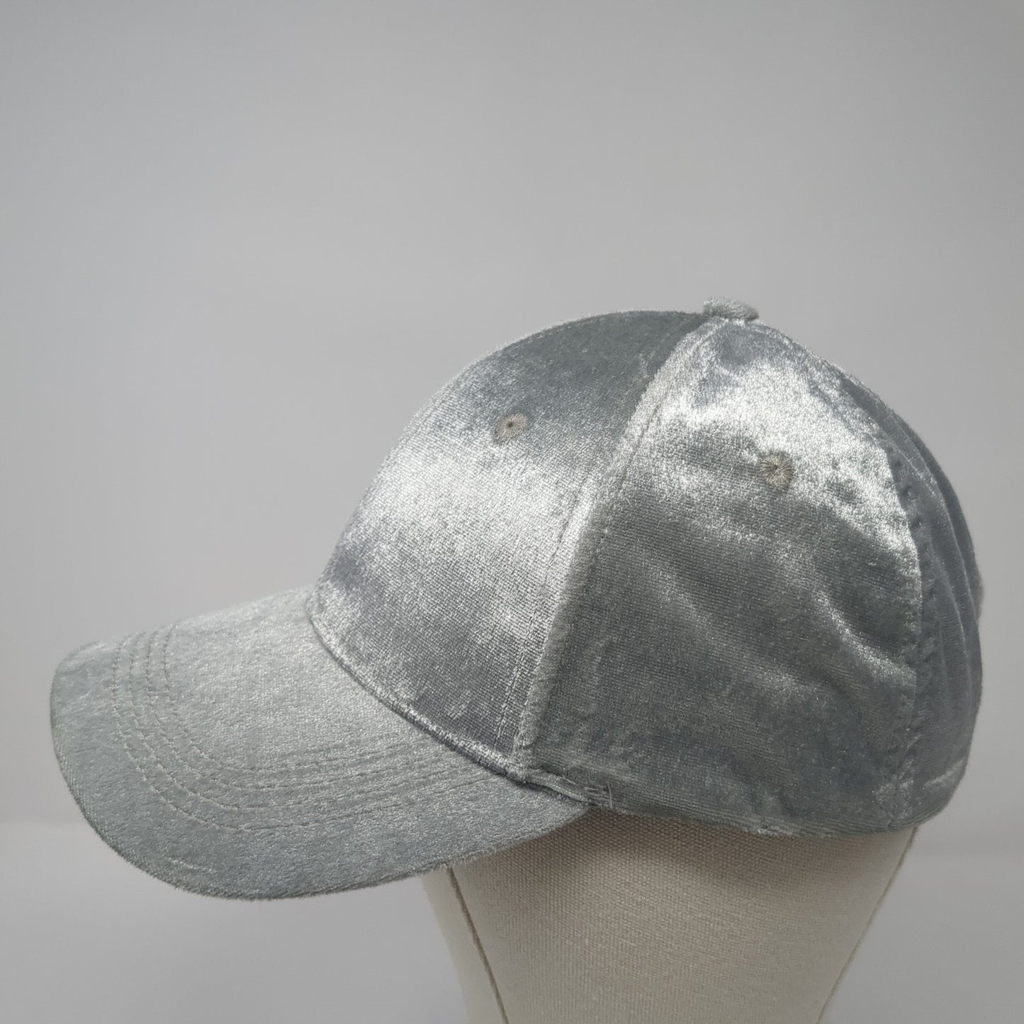 Michael Stars Slideback Baseball Cap Gray One Size Adjustable Metallic Blank
