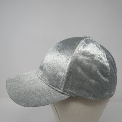 Michael Stars Slideback Baseball Cap Gray One Size Adjustable Metallic Blank