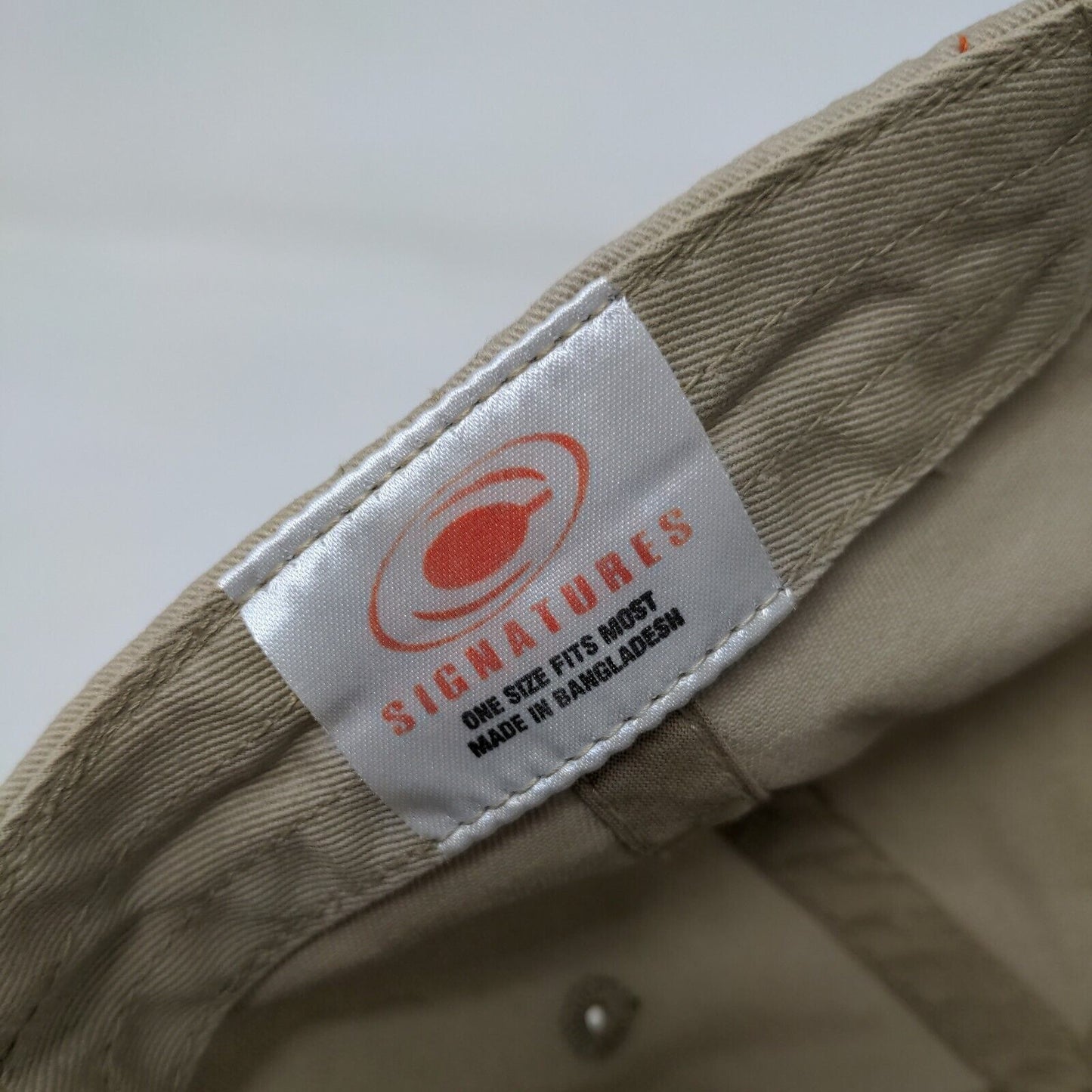 Winchester Slideback Hat Tan OSFM Camouflage Adjustable Embroidered Signatures