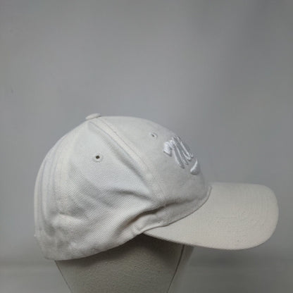 Miami Strapback Hat Cream OSFA Adjustable Embroidered Vent Holes