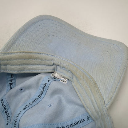 Vineyard Vines Baseball Cap Blue OSFM Whale Logo Palm Tree Slideback Hat Cotton