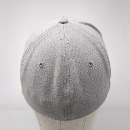 Volcom Stone Fitted Hat Gray L/XL Embroidered Solid 6 Panel Vent Holes