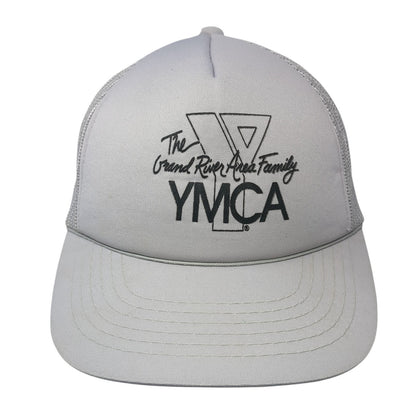 The Grand River Area Family YMCA Trucker Hat Gray Large Adjustable Mesh Back