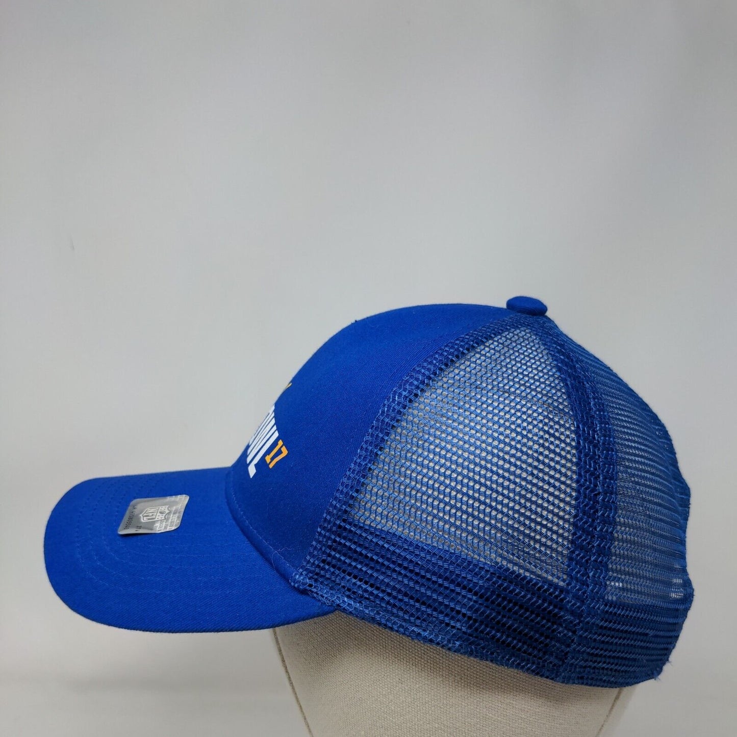 NFL Pro Bowl 17 Strapback Mesh Back Hat Blue Embroidered Logo Adjustable