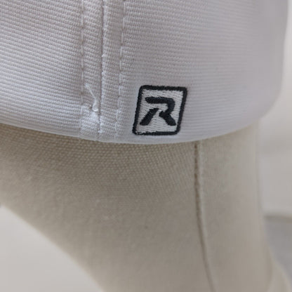 Optimist Football Fitted Hat White L/XL Flexfit Embroidered Pulse Richardson