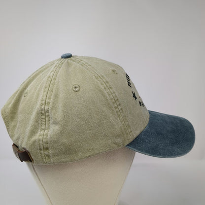 Adams Baseball Cap Green Blue One Size Marlinspike Magazine Sailing Ship Hat