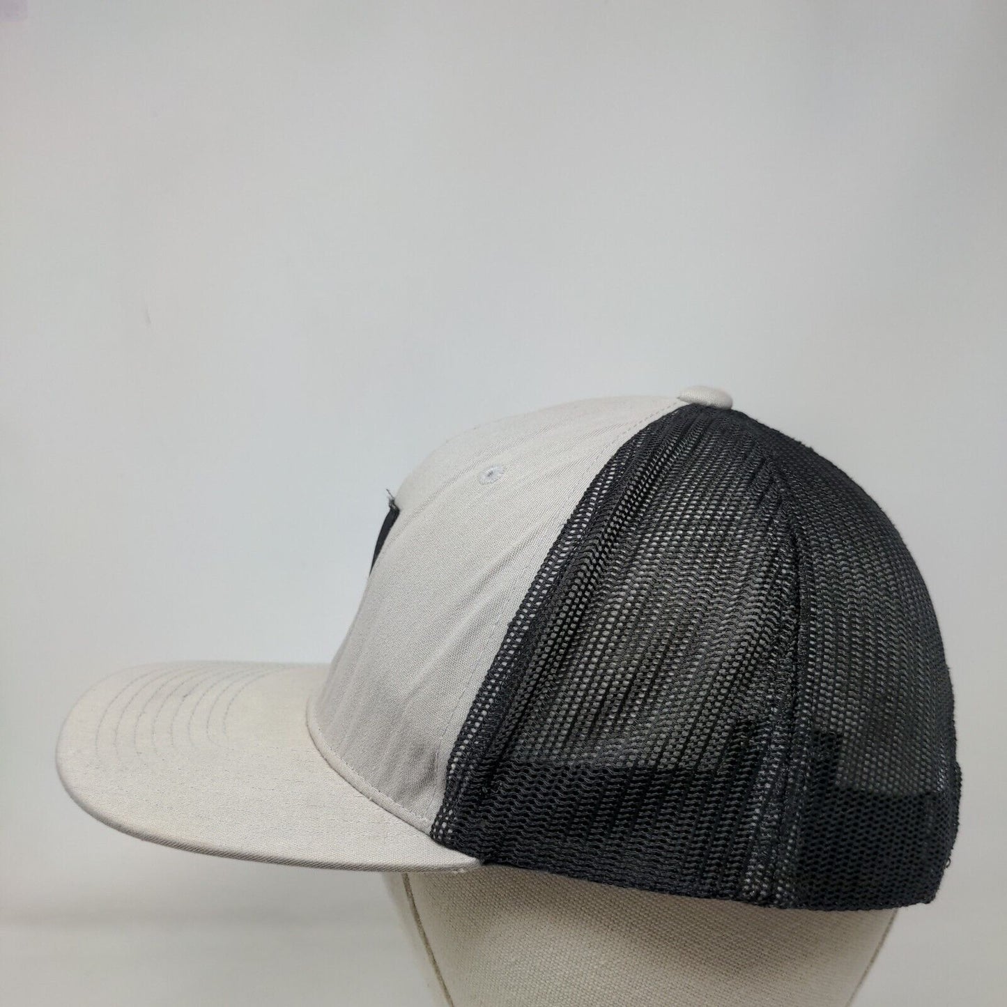 Quiksilver Snapback Mesh Back Trucker Hat Gray OSFM Colorblock Yupoong