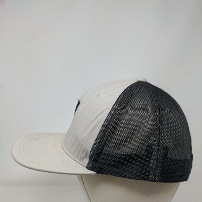 Quiksilver Snapback Mesh Back Trucker Hat Gray OSFM Colorblock Yupoong