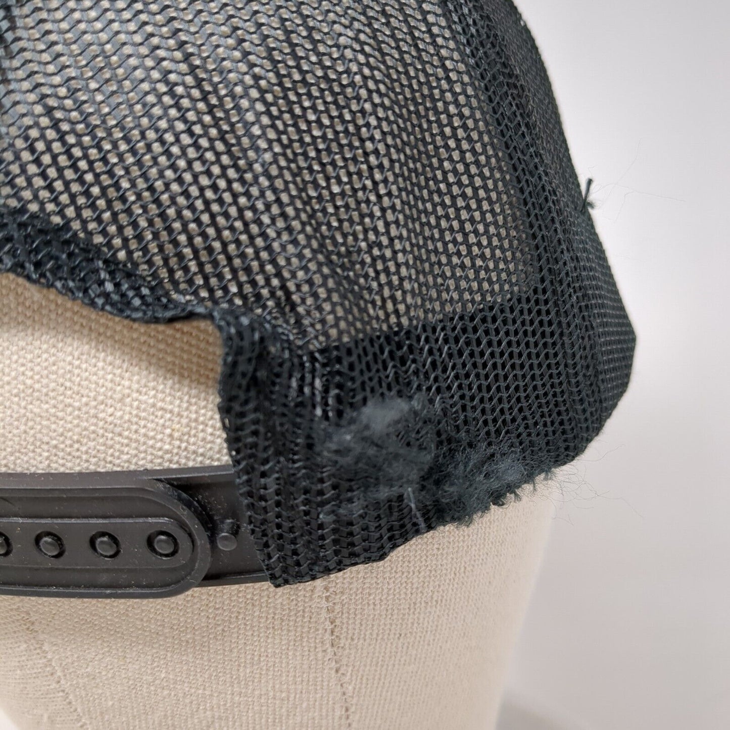 Bruchi's Snapback Trucker Hat Black One Size Adjustable Mesh Back Port Authority