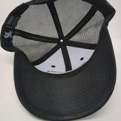 Black Eagle Trucker Hat Black One Size American Flag Mesh Snapback Cap