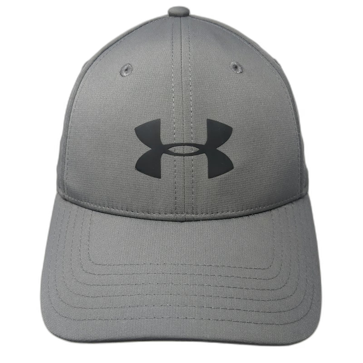 Under Armour Baseball Cap Gray L UA Storm Stretch Fit Performance Sport Hat