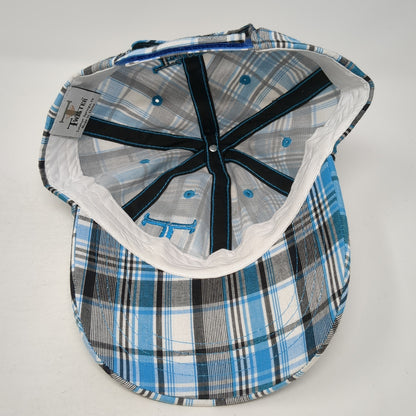Twister Strapback Hat Multicolor One Size Adjustable Embroidered Plaid