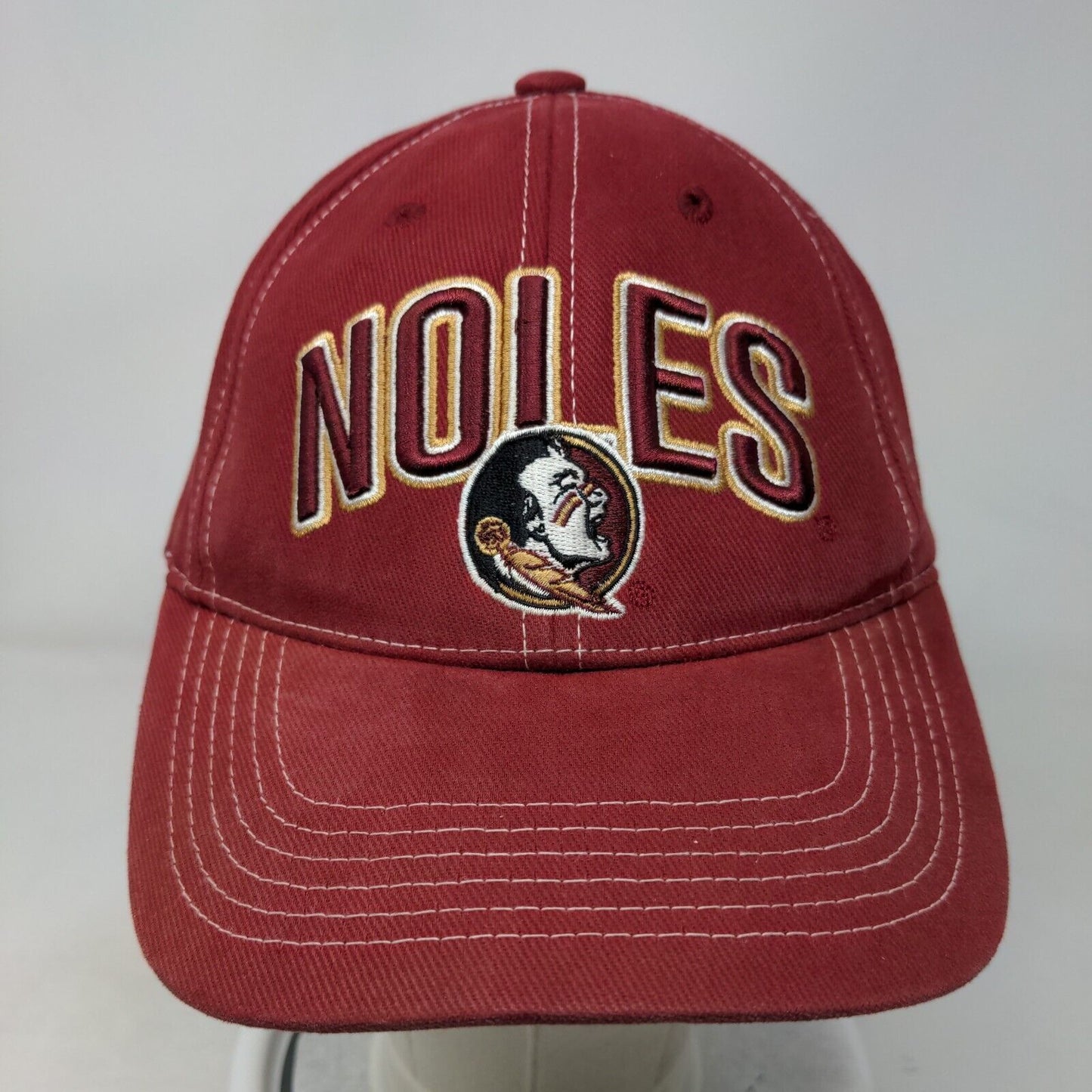 Florida State Seminoles 'Noles Strapback Hat Red Embroidered Logo NCAA