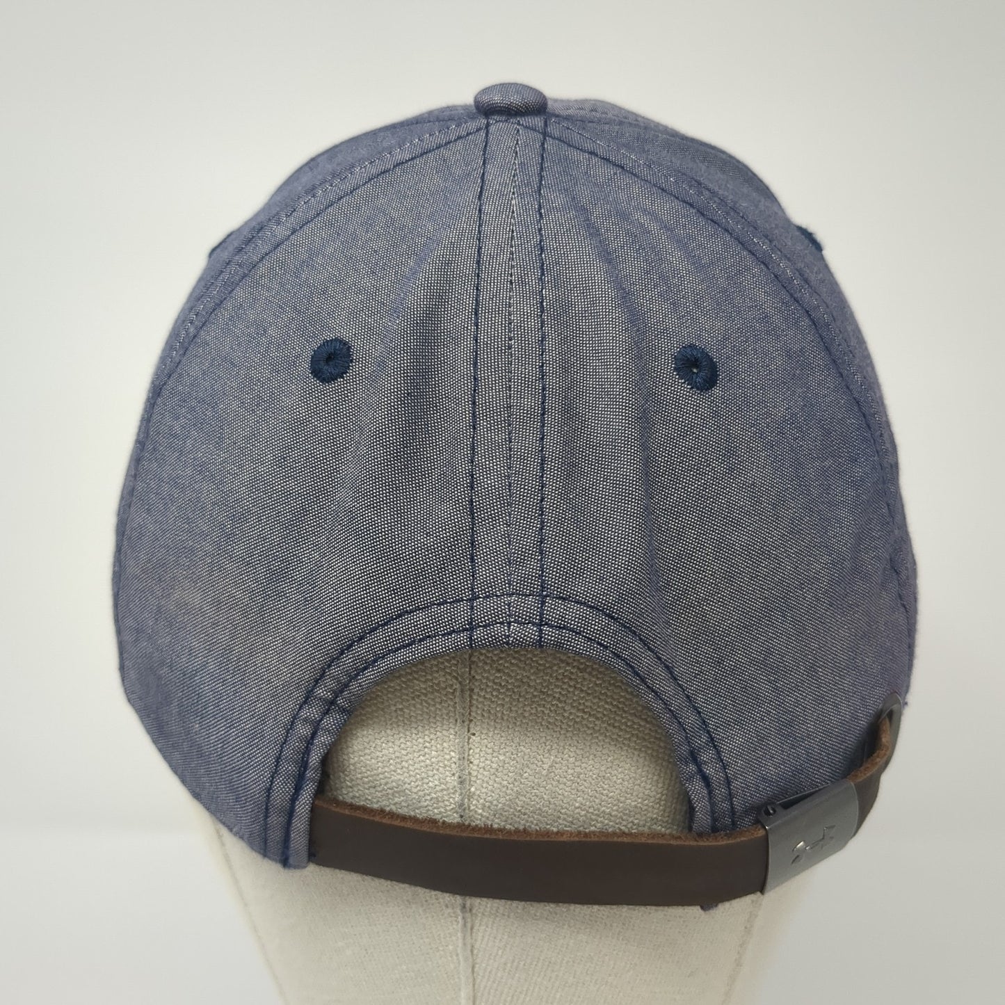 Under Armour Golf Slideback Hat Blue One Size Embroidered Leather Strap