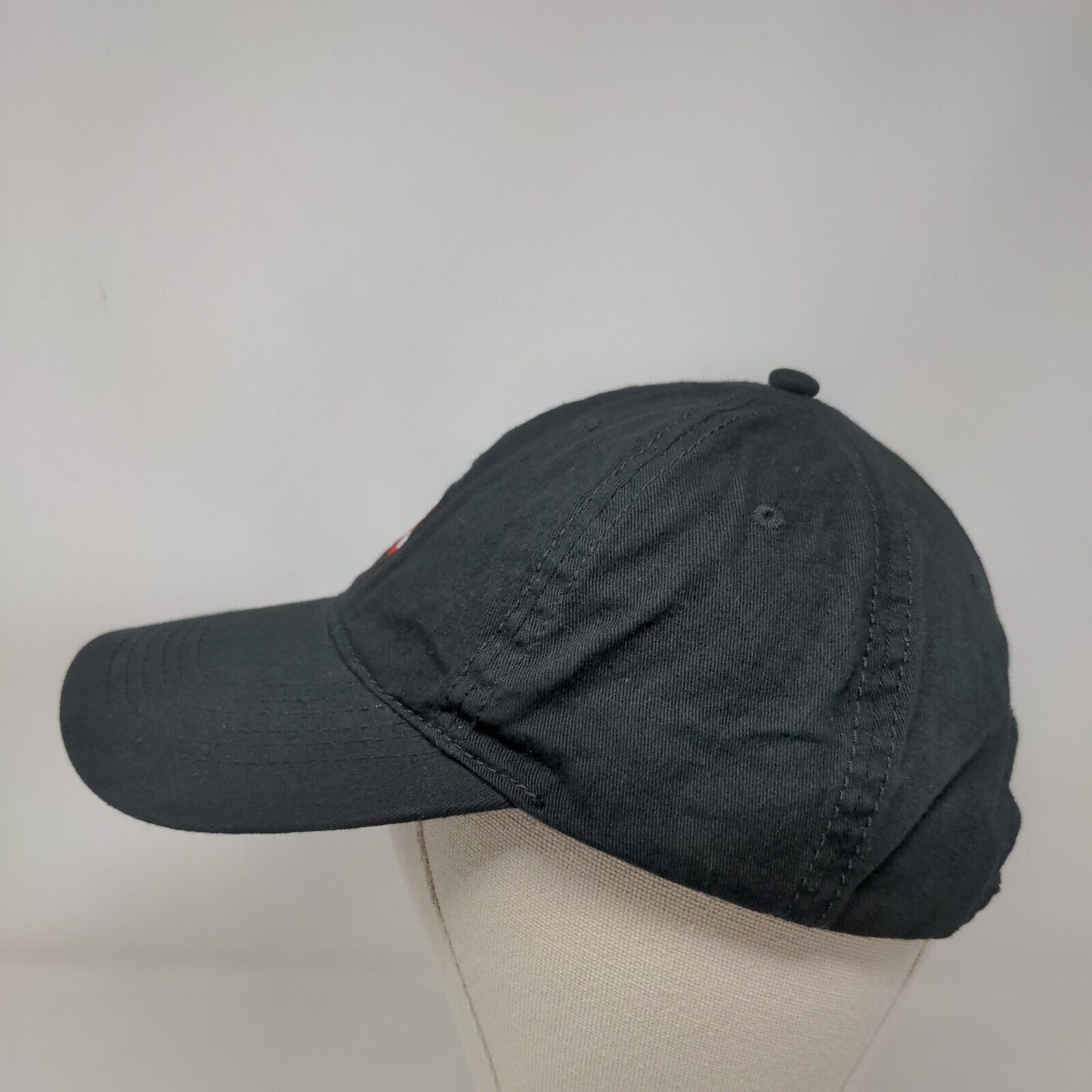 Minnie Mouse Polka Dot Bow Slideback Hat Black One Size Embroidered Disney
