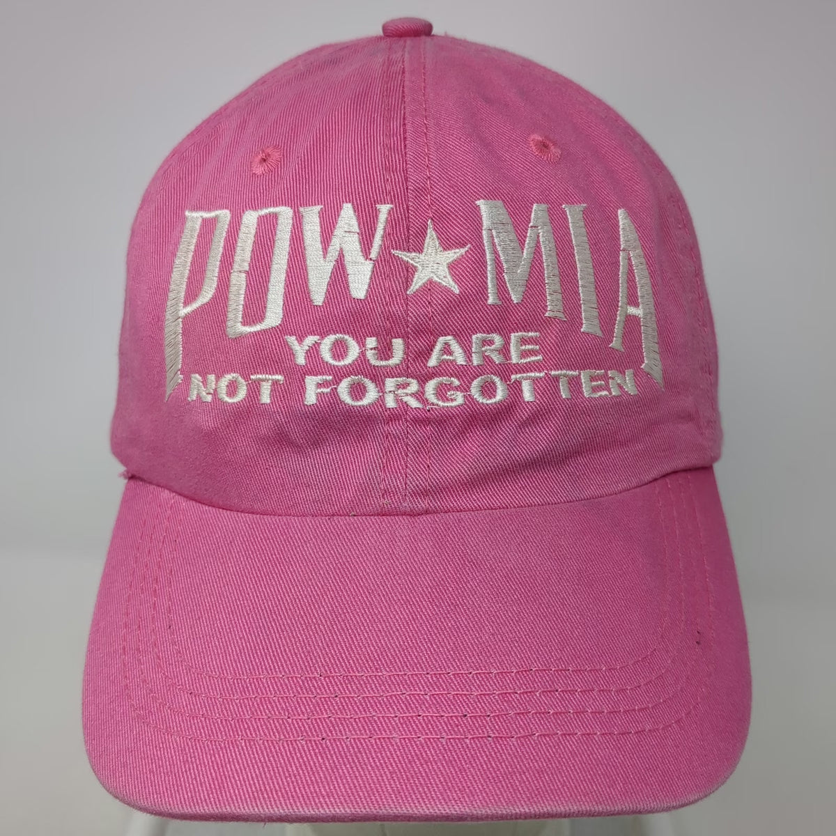 Alternative POW MIA You Are Not Forgotten Hat Pink OSFM Baseball Cap Slideback