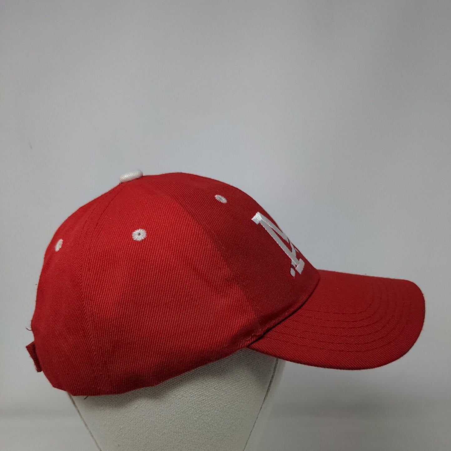 Mississippi Braves Minor League Strapback Hat Red Embroidered Logo