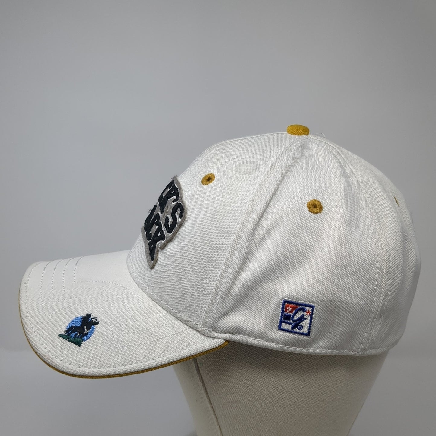 Jack's 7628 YDS Black Fitted Baseball Cap White One Size Adjustable The Game