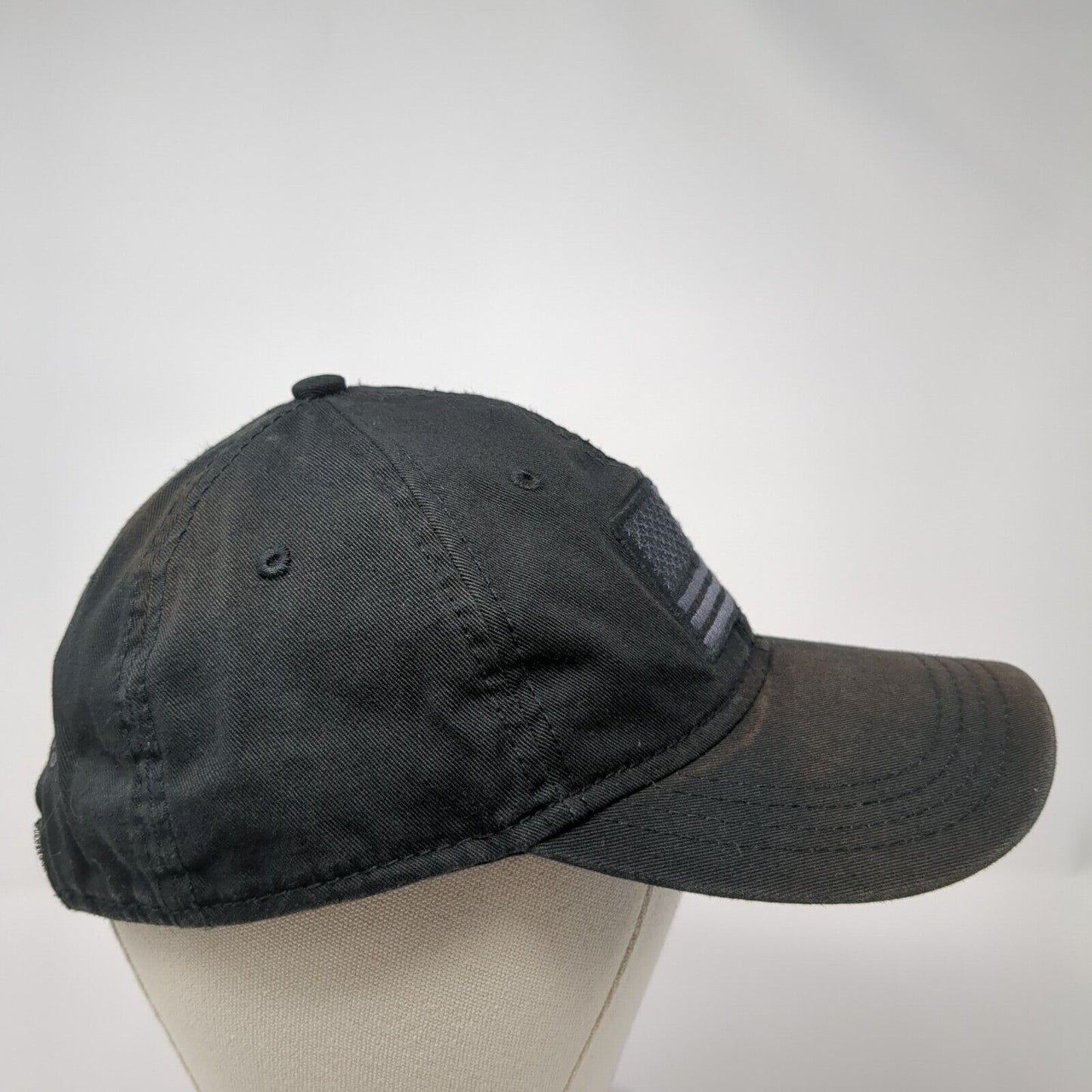 USA Flag Academy Sports+Outdoors Strapback Hat Black OS Adjustable Patriotic