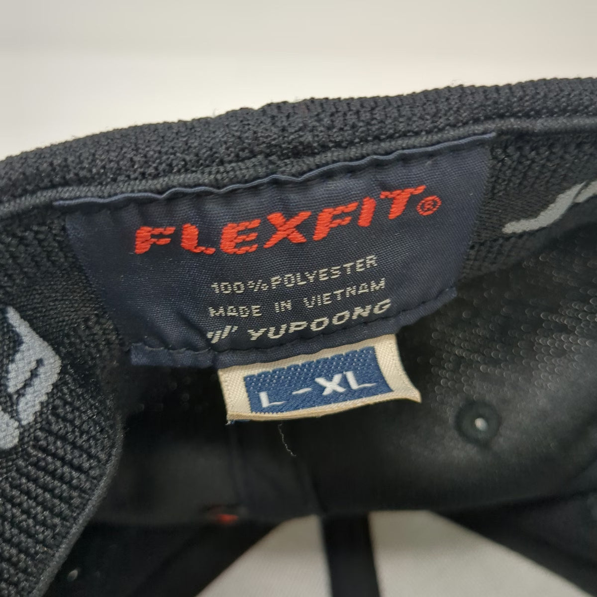 Flexfit Mobil 1 Baseball Cap Black XL Fitted Polyester Embroidered Logo Hat