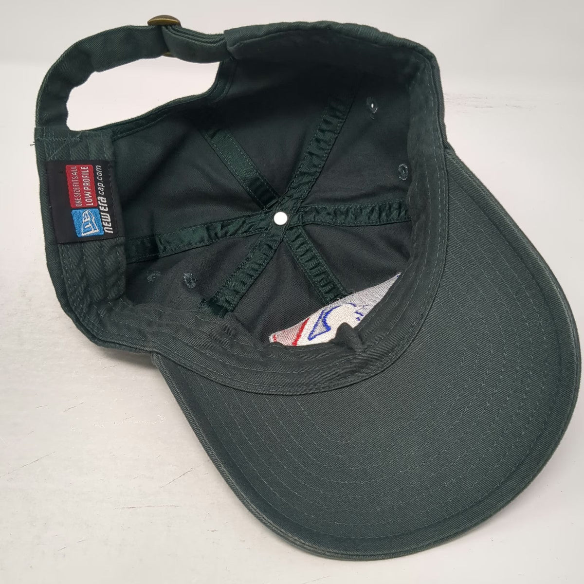 New Era Baseball Cap Green One Size MLB Slideback Low Profile 100% Cotton Hat