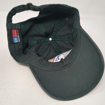 New Era Baseball Cap Green One Size MLB Slideback Low Profile 100% Cotton Hat