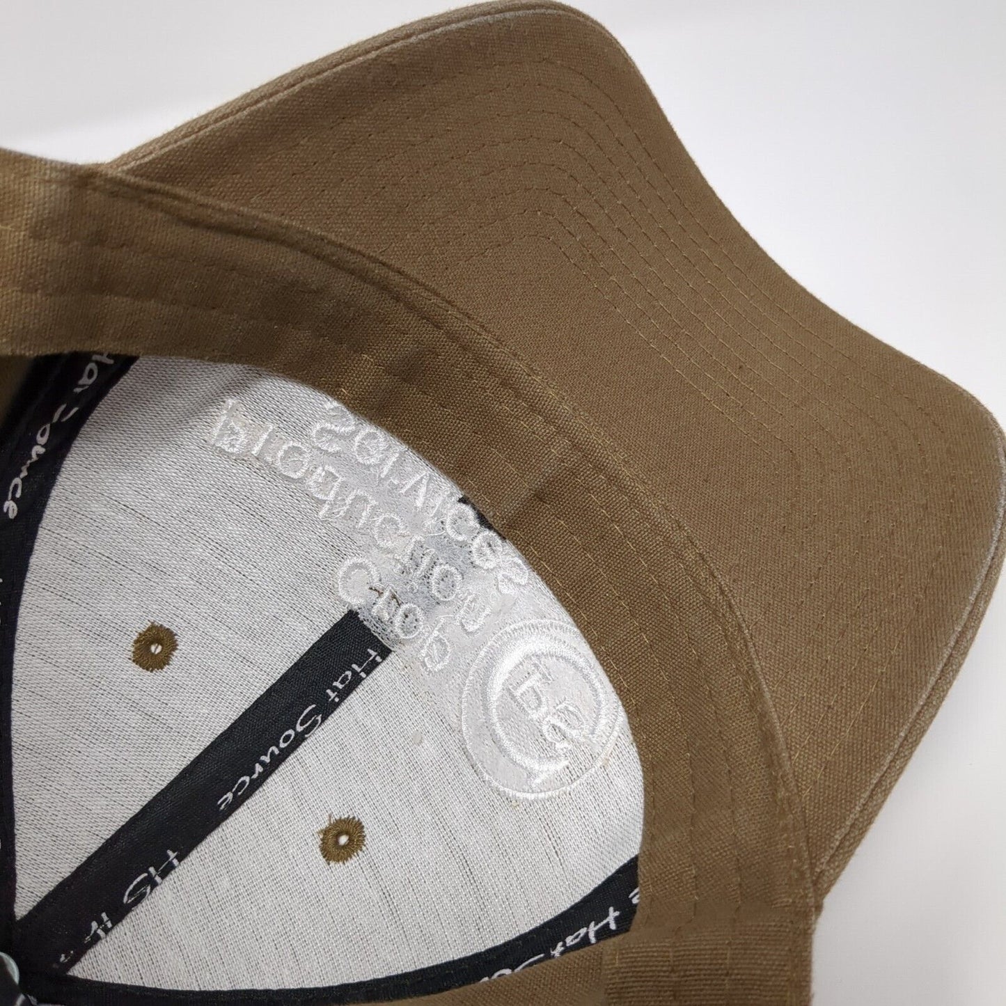 Crop Production Services Strapback Hat Brown OSFA Adjustable Embroidered