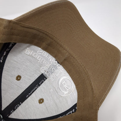 Crop Production Services Strapback Hat Brown OSFA Adjustable Embroidered