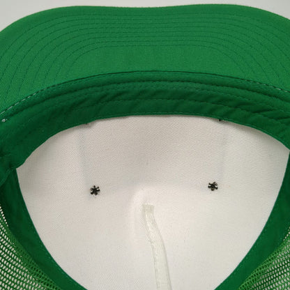 Stryder Trucker Hat Green One Size Cascade Idaho Snowmobile Snapback Mesh Back
