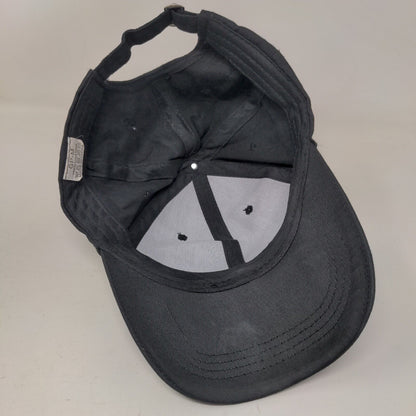 Not Really Slideback Hat Black One Size Adjustable 6 Panel Vent Holes