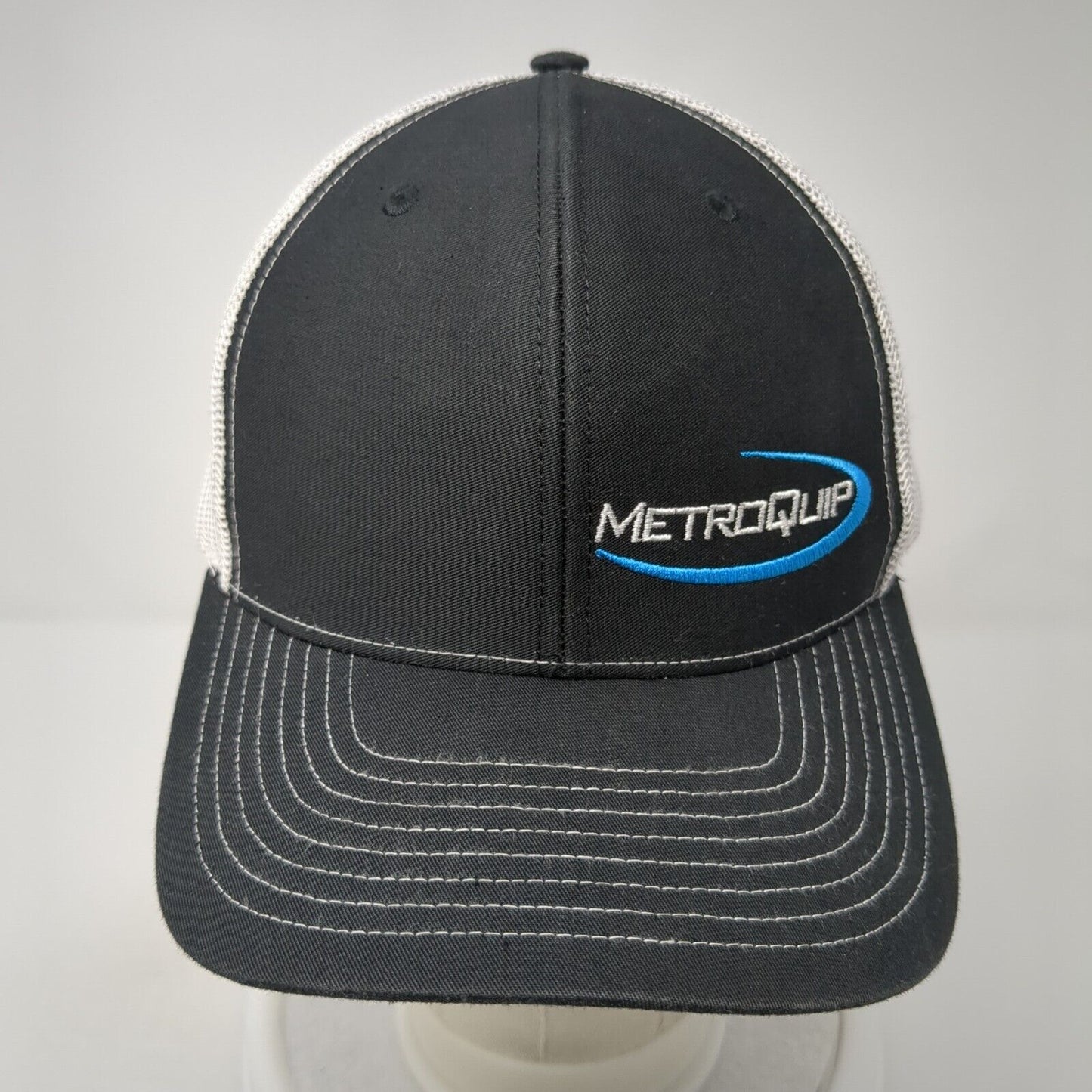MetroQuip Snapback Mesh Back Trucker Hat Black One Size Richardson