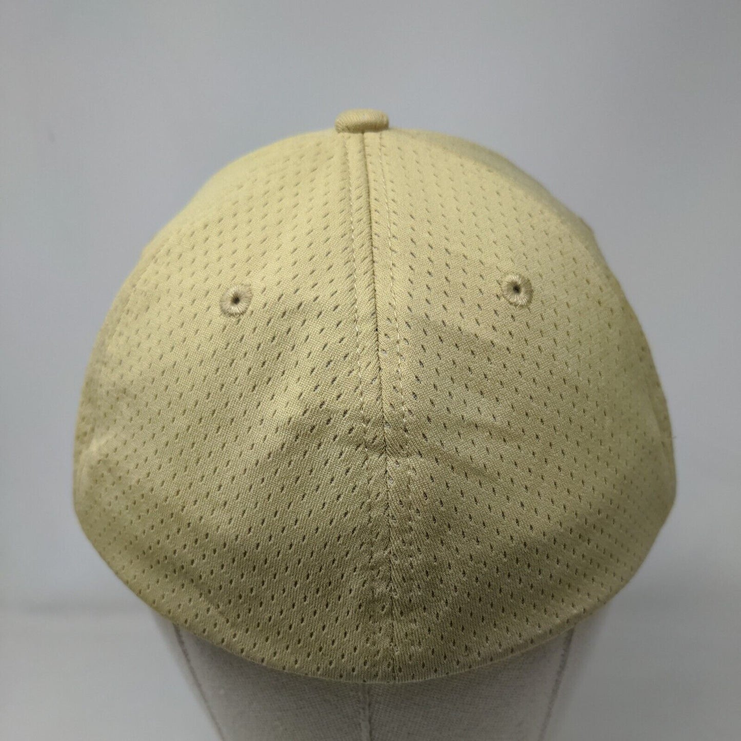 Letter R Fitted Hat Yellowish-Tan AL/XL 6 Panel Augusta Sportswear