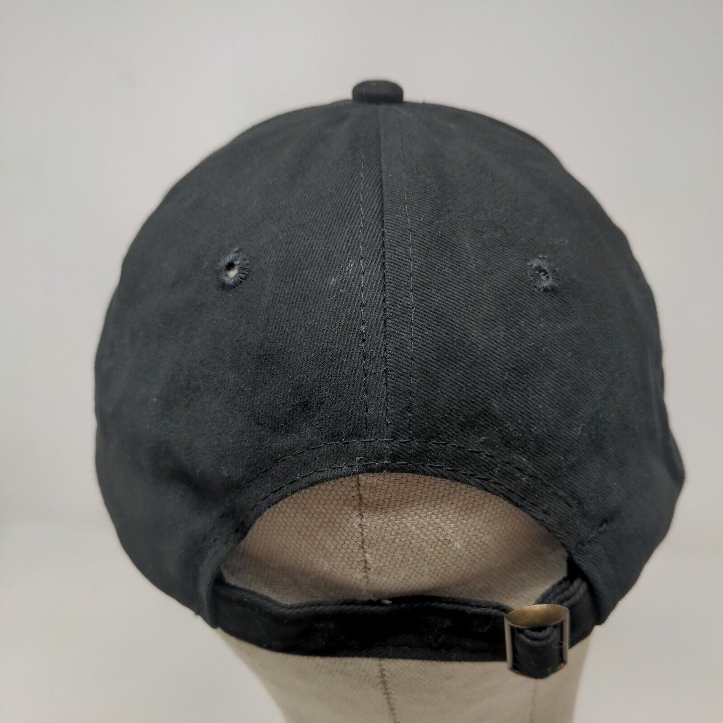 Quake City Caps Men's Slideback Hat Black OSFM Embroidered Owl Kitchen Staff