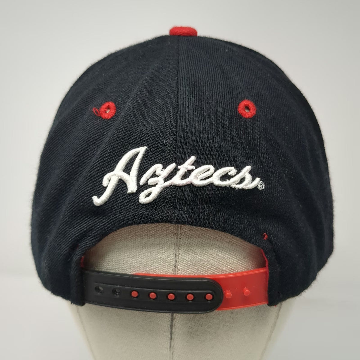 Zephyr Snapback Black Red Hat One Size San Diego State Aztecs Gray Underbrim