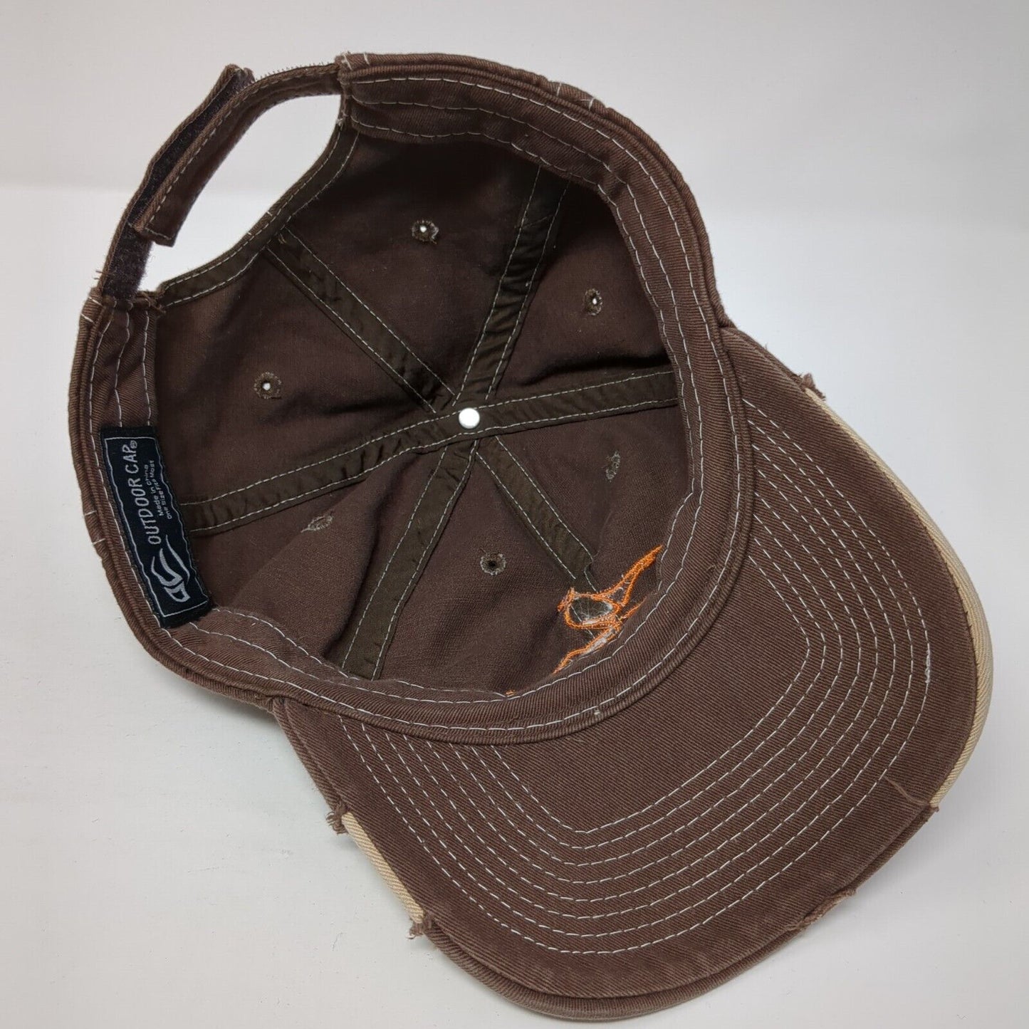 Uplanders Warehouse Strapback Hat Brown One Size I Chase Tail Outdoor