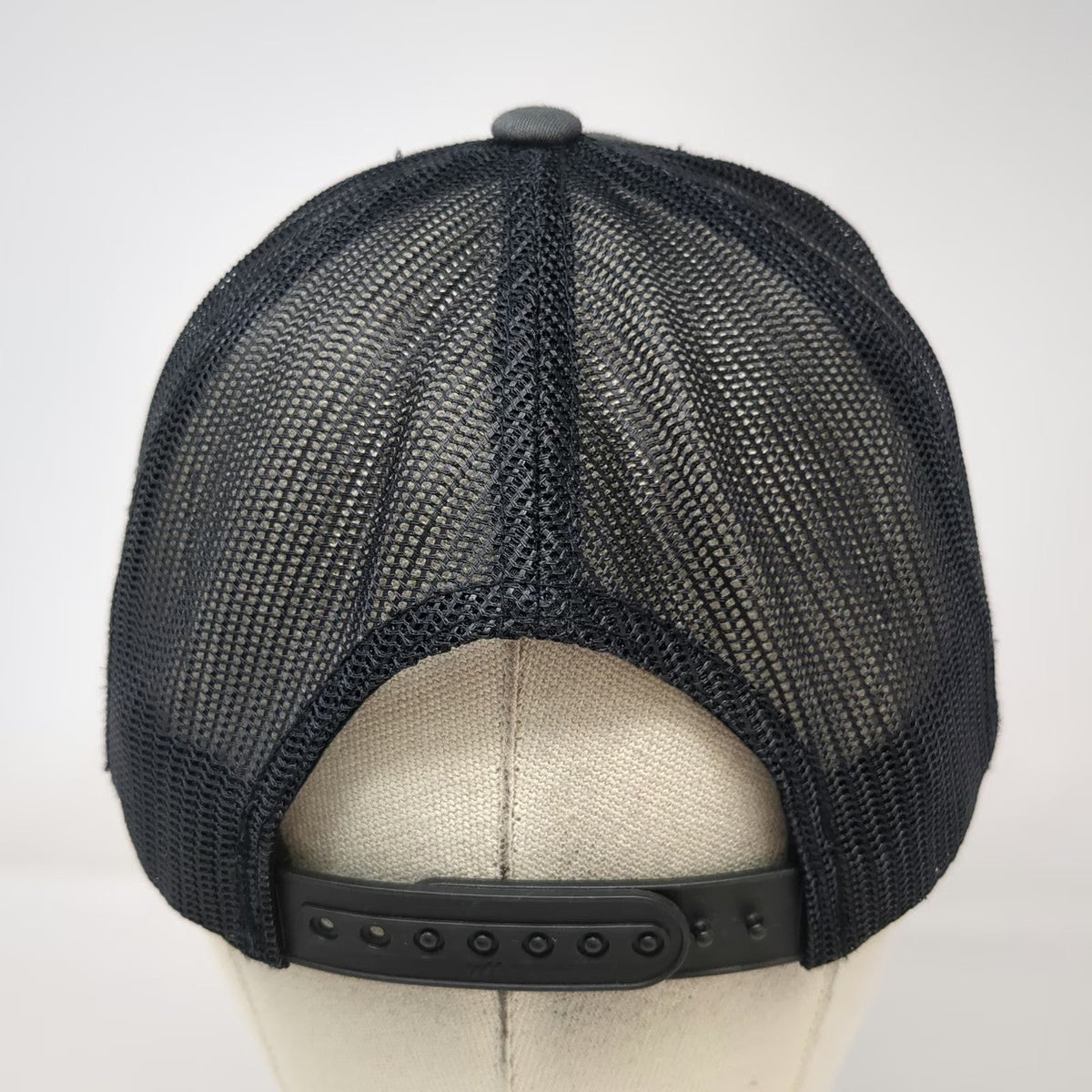 Yupoong Deviant Ink Trucker Hat Gray One Size Snapback Mesh Back Mountain Patch
