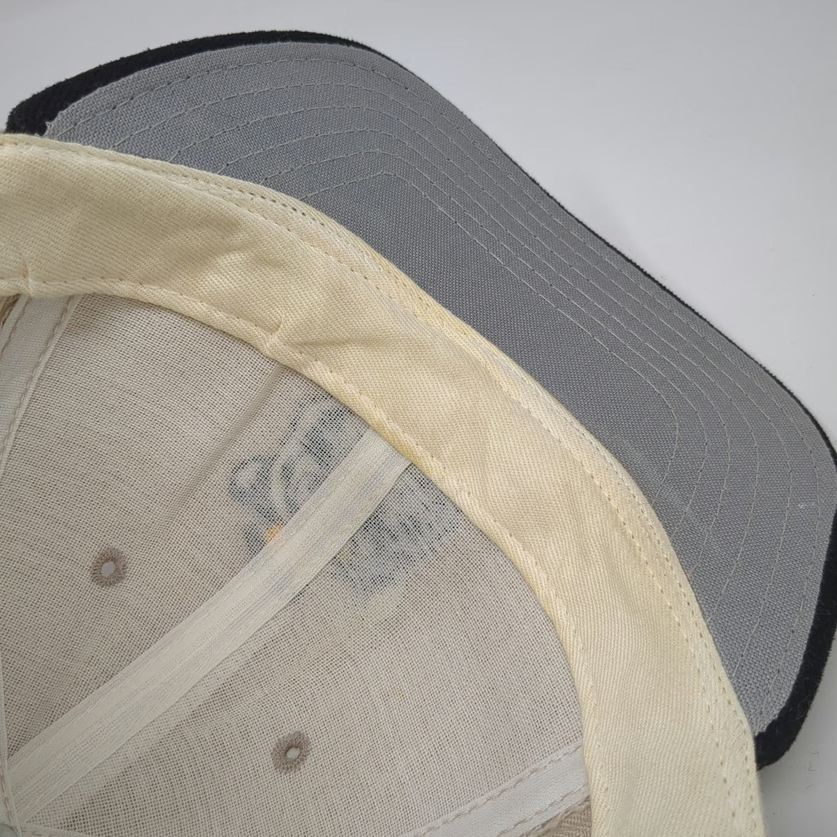 LSU Tigers NCAA Pro-Line Snapback Hat Beige Black Yellow Flat Brim Vintage
