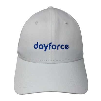 Dayforce Strapback Hat White OSFM Adjustable Embroidered 9Forty New Era