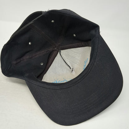 Black Trucker hat Vintage Snapback Stegner Grain Columbia Agriculture Embroider