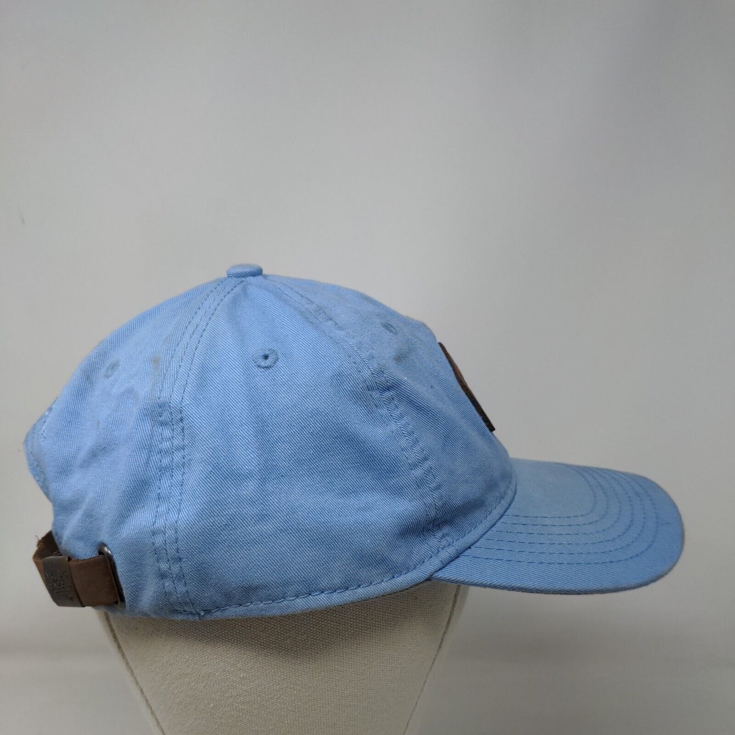 Calcutta Slideback Hat Blue OSFM Adjustable Patch Logo Vented Holes 6 Panel