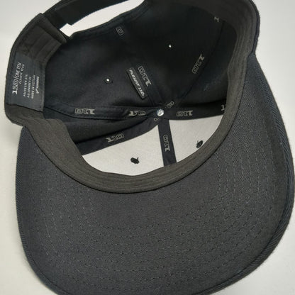 Yupoong Baseball Cap Black One Size CutzConnect Logo Flexfit 110 Strapback Hat