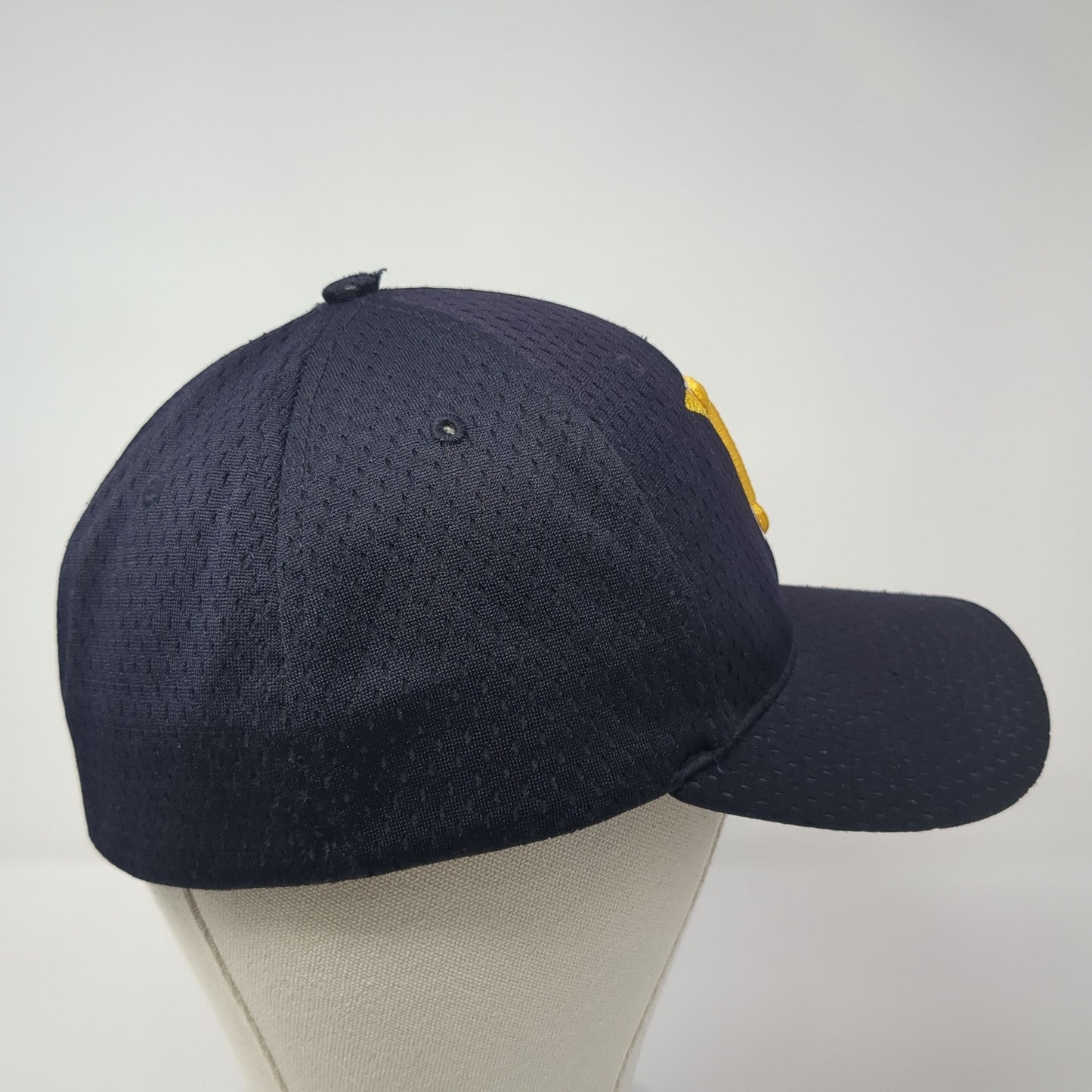 L Lightning Logo Fitted Hat Blue Medium Embroidered Solid Richardson