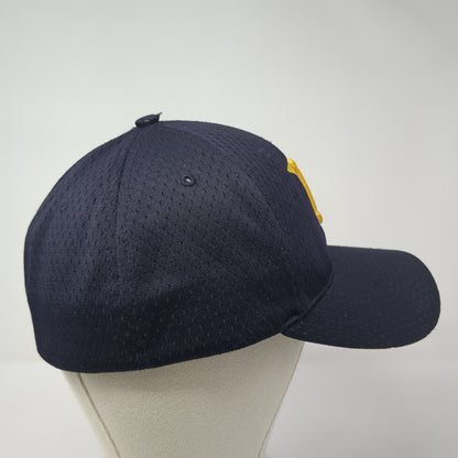 L Lightning Logo Fitted Hat Blue Medium Embroidered Solid Richardson